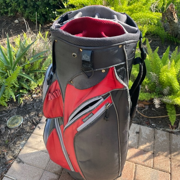 Golf Cart Bag RJ with 14 club dividers , shoulder strap and rain cover . - Picture 7 of 15